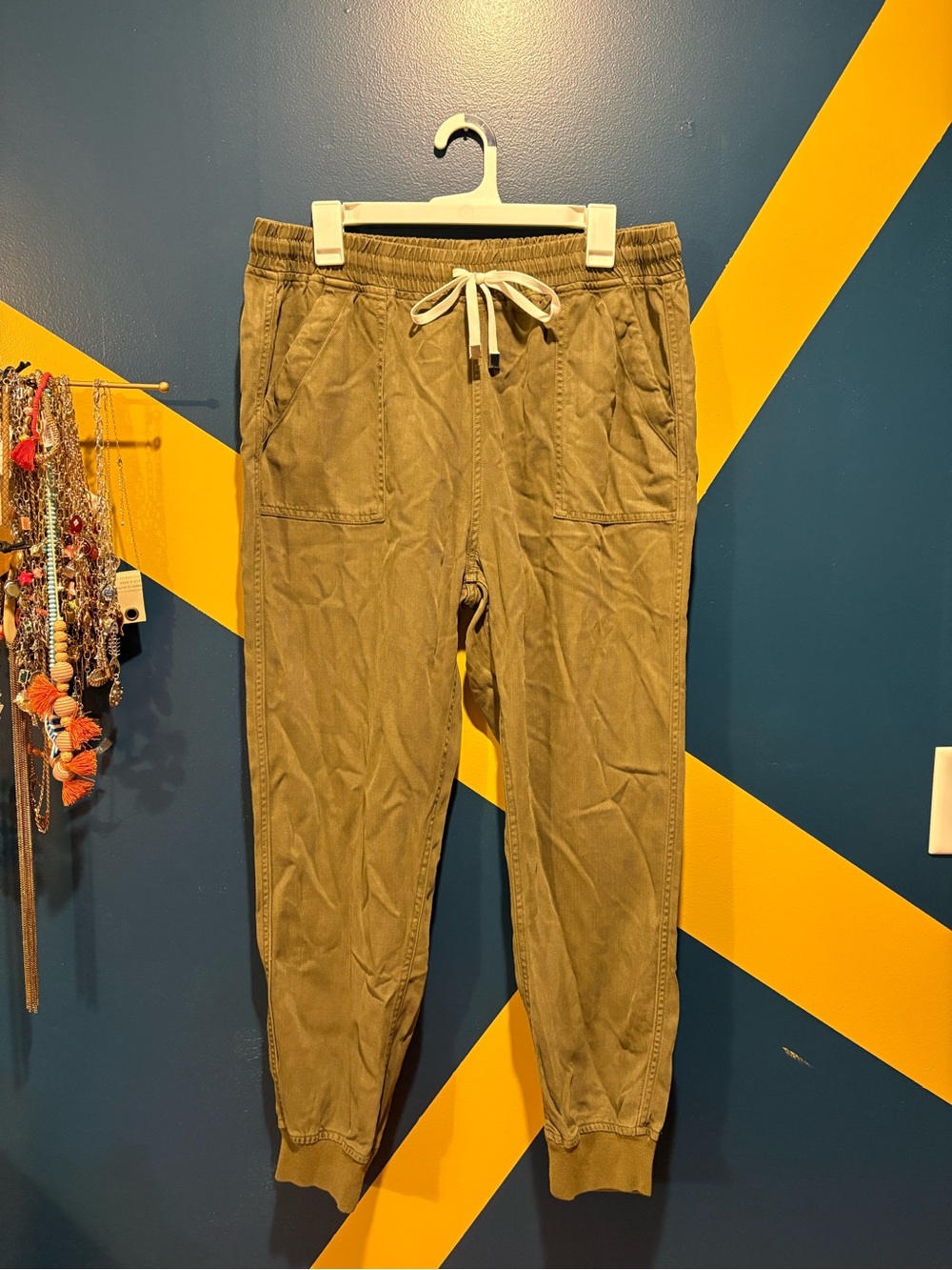 Anthropologie Dear John Olive Green Jogger Pants NWOT